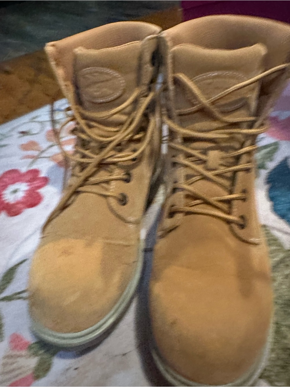 Lugz Men’s Tan Lace-Up Work Boots